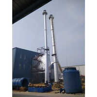 Ms Self Supported Chimney - Mild Steel, Custom Size, Vented, 0-2000 M3/h Exhaust Capacity, Energy-efficient Led Lighting, Self-supported Structure 