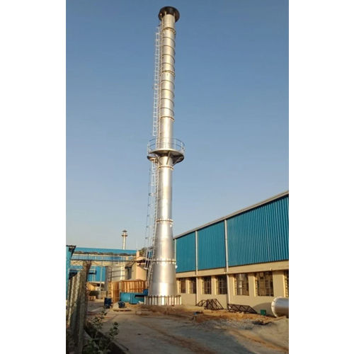 Mild Steel Industrial Chimney - Exhaust Type: Vented