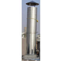 Stainless Steel Chimney - 15-50 Meters Length, 6-16 Mm Thickness | Vented Exhaust Type, Polished Surface, 0-2000 M3/h Capacity