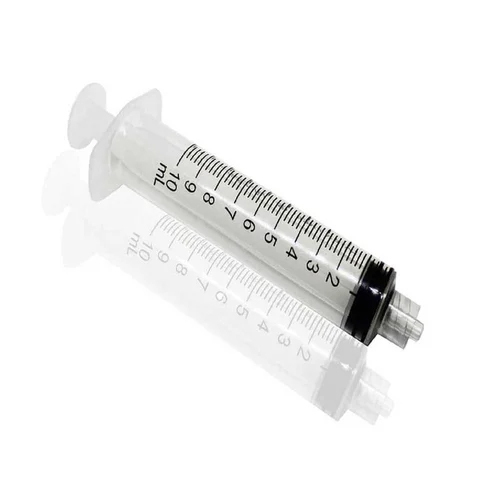10ml Neucell Disposable Syringe Luer Lock Without Needle - Plastic, 7.1 Inches Length, Transparent , Single Use For Hospital Applications