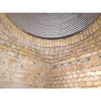 Ceramic General Refractories - Basic Material, Solid Shape, Brown Color | Reversible Dimensional Stability For Reliable Furnace Applications