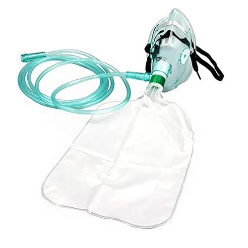Non Rebreathing Face Mask - Abs Plastic, Child And Adult Size, White Color | Application For Oxygen, Condition: 1
