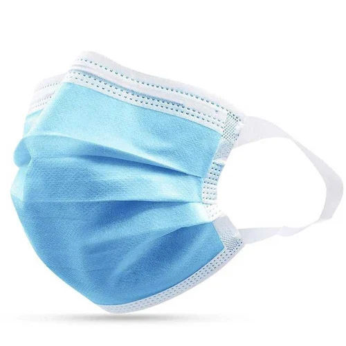 Blue Disposable Face Masks - Age Group: Suitable For All Ages