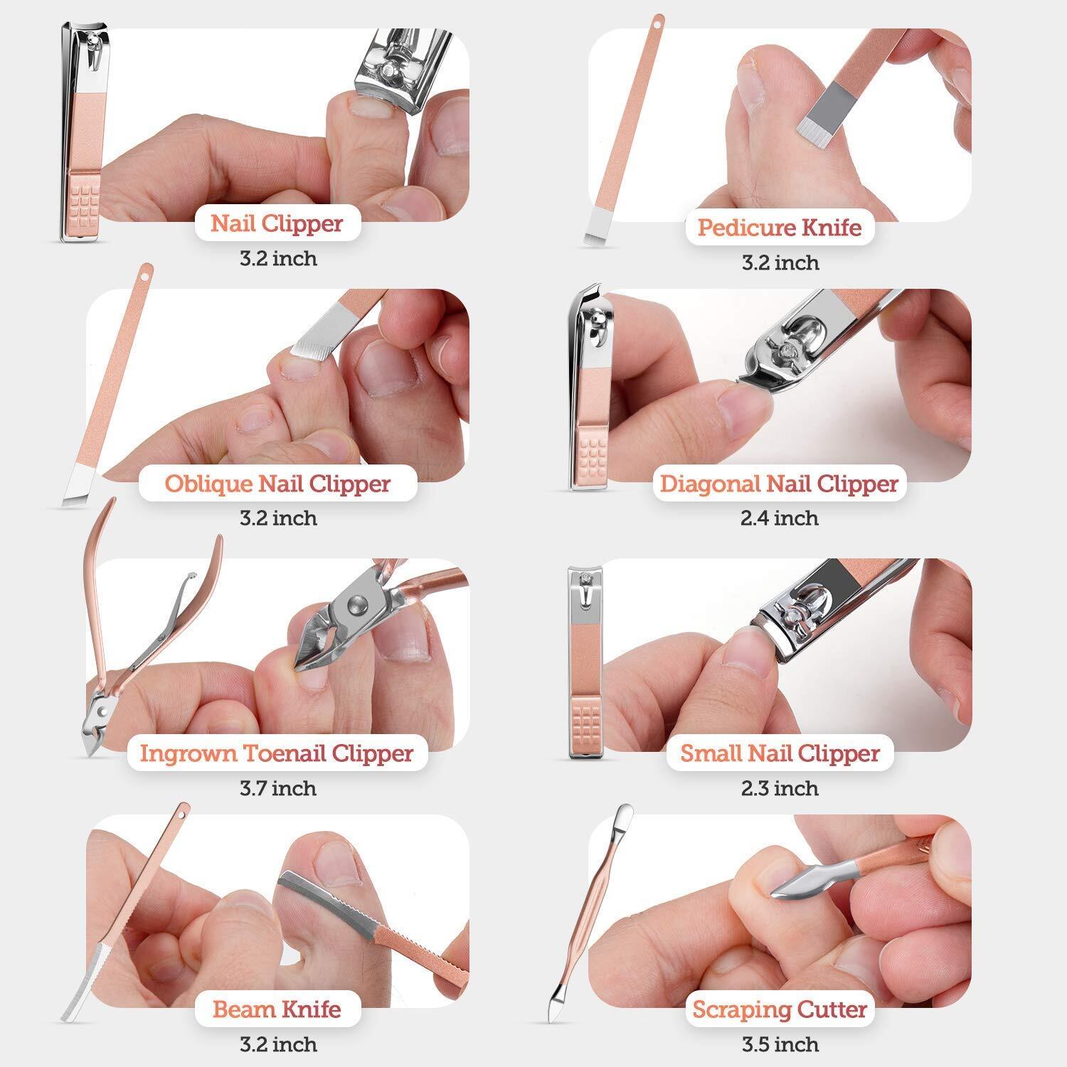 18 In 1 Manicure Kit - Nail Clipper Manicure Set