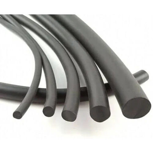 Round Rubber Cord - Color: Black