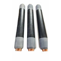 Silicone Rubber Copper Busbar - 12mm Etp Grade Copper, Rigid Hardness, Polished Surface Treatment, Round Shape, Ideal For Power Distribution Systems