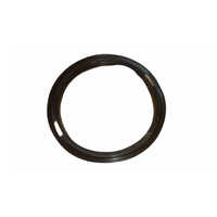 Aluminum Valve Gasket - 5mm Thick, Round Shape | Durable Black Seal For Industrial Applications