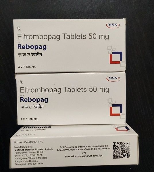 Rebopeg Eltrombopeg 50 mg Tablet