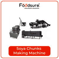 Soya chunks manufacturing process