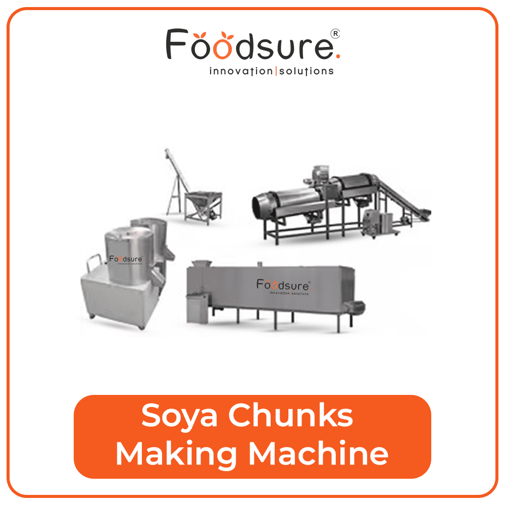 Soya chunks manufacturing process