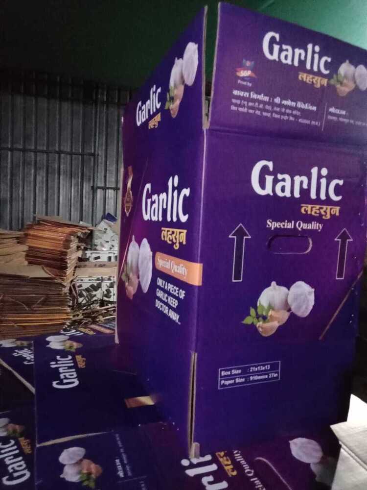 Lesson Garlic Corrugated Packaging Boxes