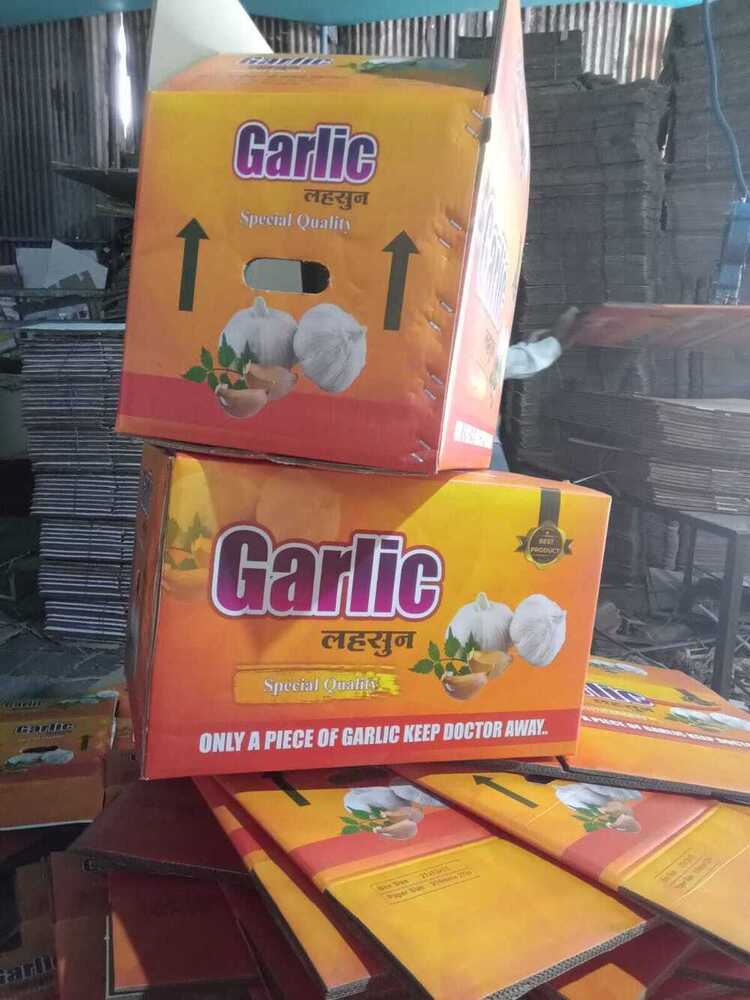 Corrugated Boxes Garlic Box - High-Quality Corrugated Board, 16x13x21 Inches, Volume Over 25 Kg | Customizable Size, All Kinds of Printing