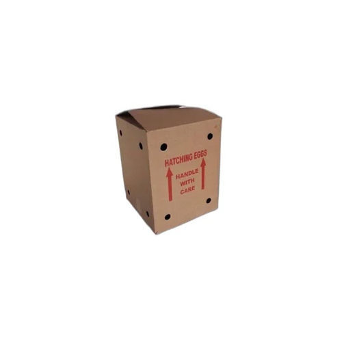 Printed Corrugated Eggs Boxes - Shape: Square