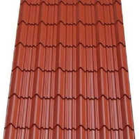 Roofing Profile Tiles - Polycarbonate, 12x4 Feet, Red | Uv Resistant, Lightweight, Low Maintenance For Commercial & Home Applications