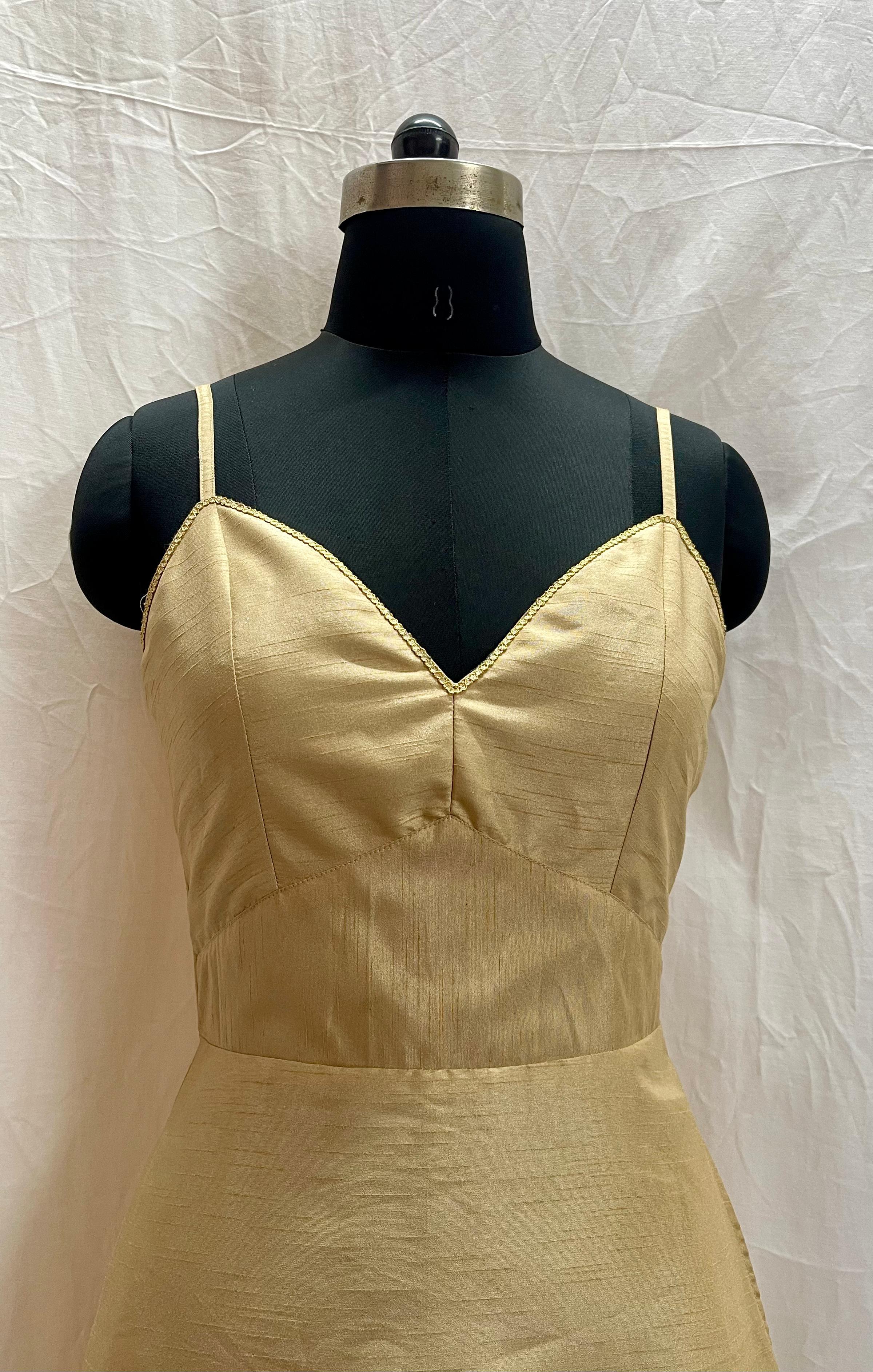 Womens Classic Long Dress - Dupin Silk, Sizes Xs To Xxl, Cream Color | Washable, Breathable, Elegant Sleeveless Design For Summer Occasions