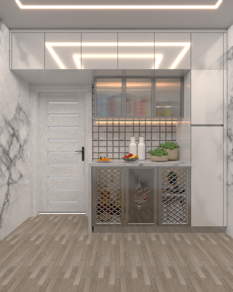 White Modular Wardrobe - Brand Name: Jindal Steel