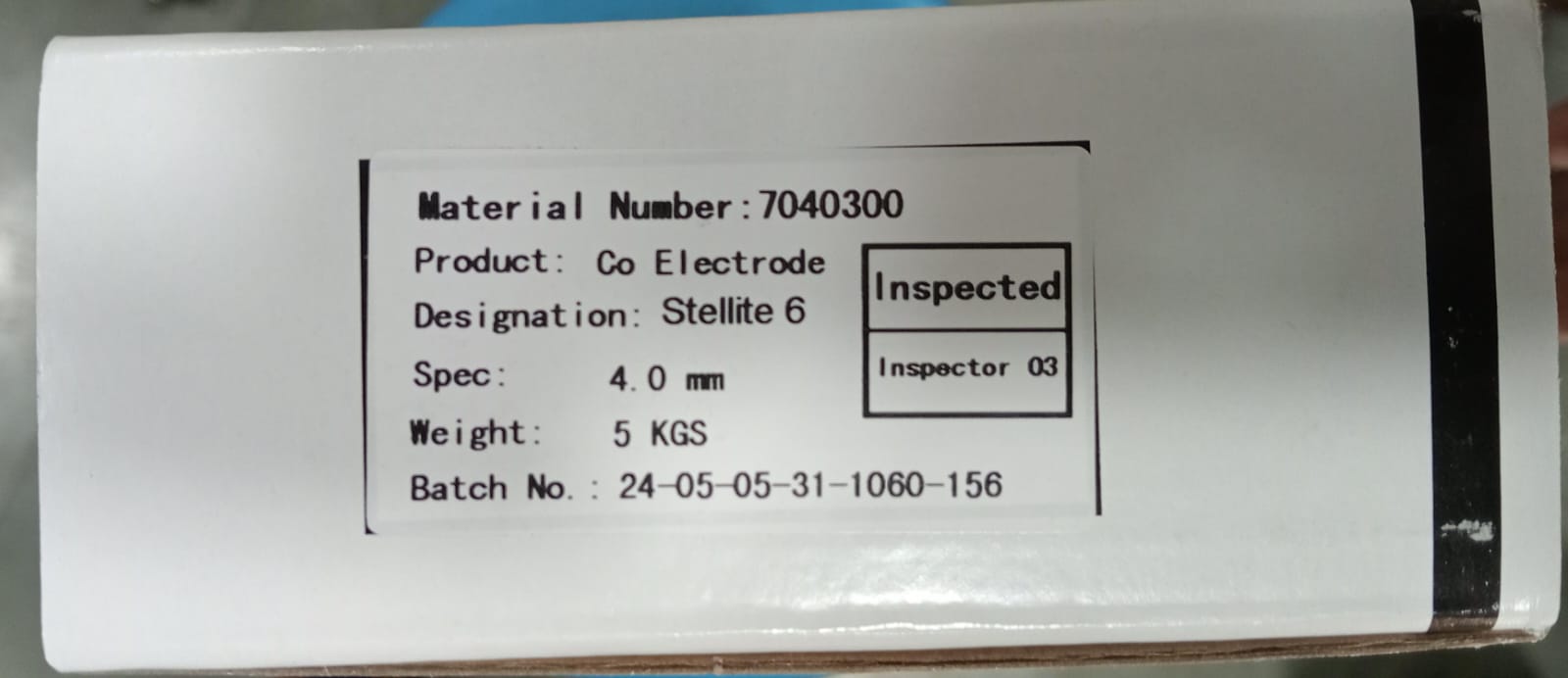 STELLITE 6 ELECTRODE