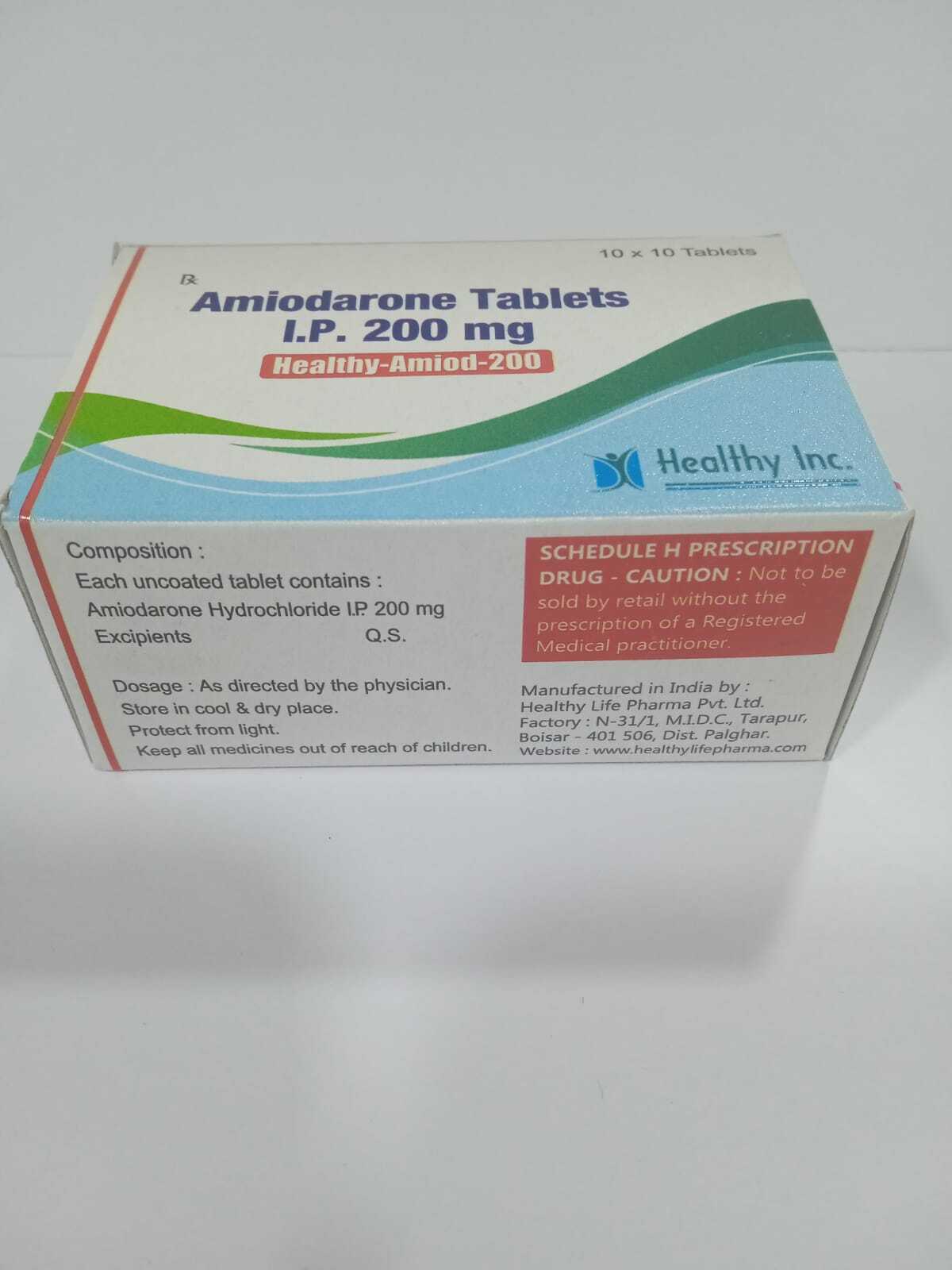 Amiodarone Tablet 100mg - Drug Type: Generic Drugs