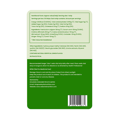 Lemon Flavour Anti Acidity Oral Strips