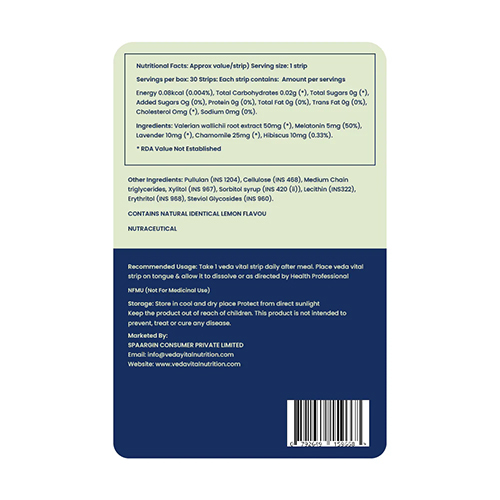 Blueberry Flavour Anti Acidity Oral Strips