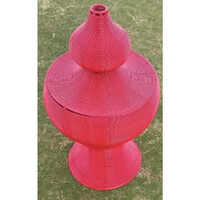 Pink Iron Flower Vase