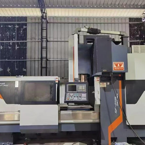 SF-2116 Vision Wilde Vertical Machining Center - MS Material Grey Color Touch Screen | High-Performance Automatic with Frequency Speed Control 2-5 Year Warranty