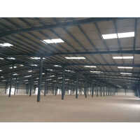 Prefabricated Industrial Warehouse Shed - Steel Structure, Concrete Floor, Custom Color Options | Pvc Door, Sliding Window, Easy Assembly