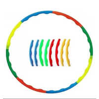 Foldable Hula Hoops 8 Pcs Set