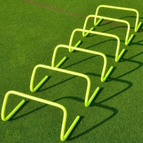 9 Inch PVC Agility Step Hurdles - PVC Material, 9 Inch Size, Bright Yellow Color | Lightweight, Dustproof, Ideal for Various Sports