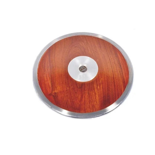Wooden Discus Throw - Wooden Material, Round Shape, Natural Brown Color | Durable, Dustproof, Perfect for Training & Competition