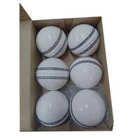 White Leather Cricket Ball