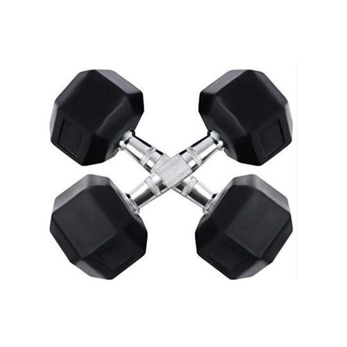 10Kg Rubber Dumbbell Set - Grade: Personal Use