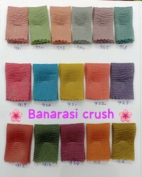 Crushed Banarasi Fabric - Attributes: Shinny