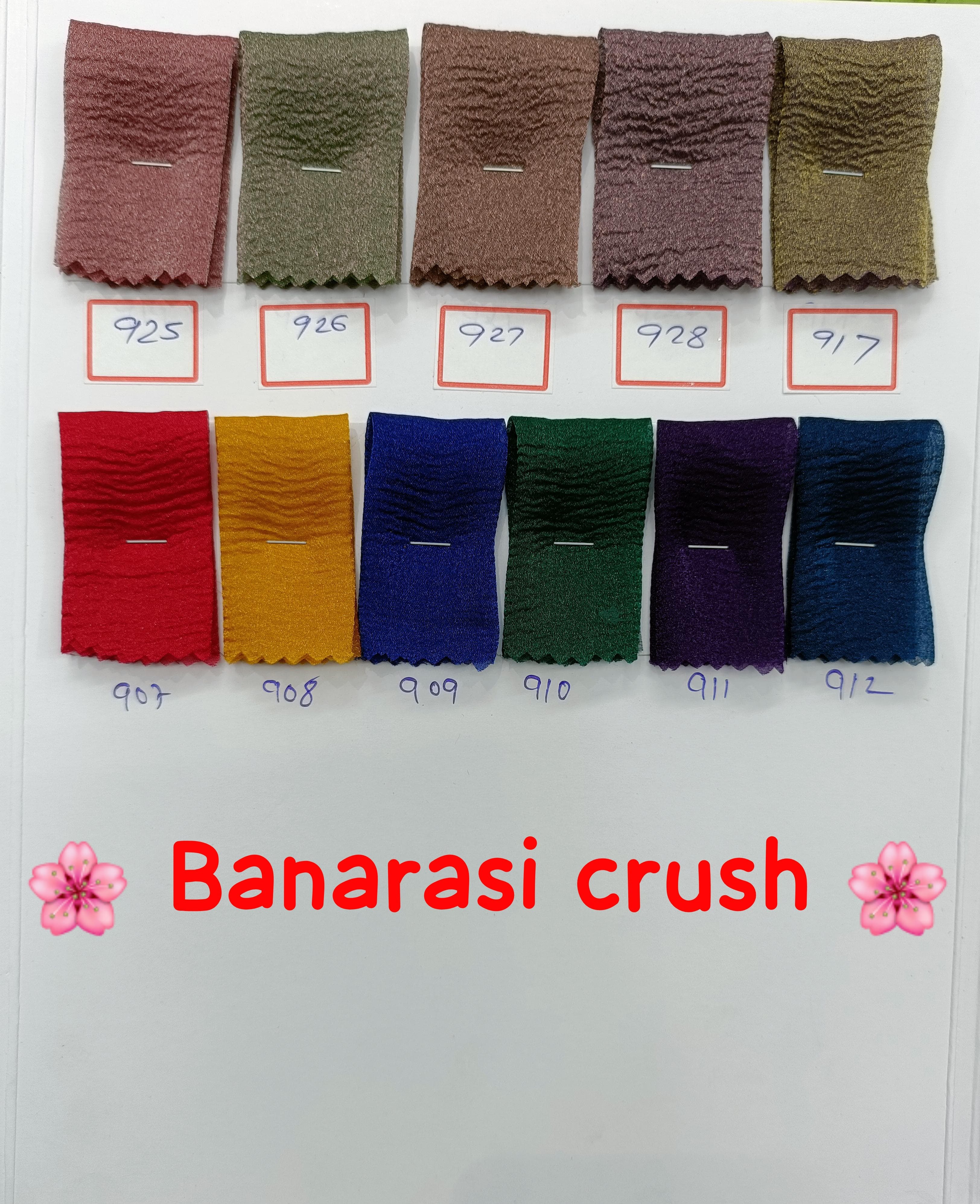 crushed banarasi fabric