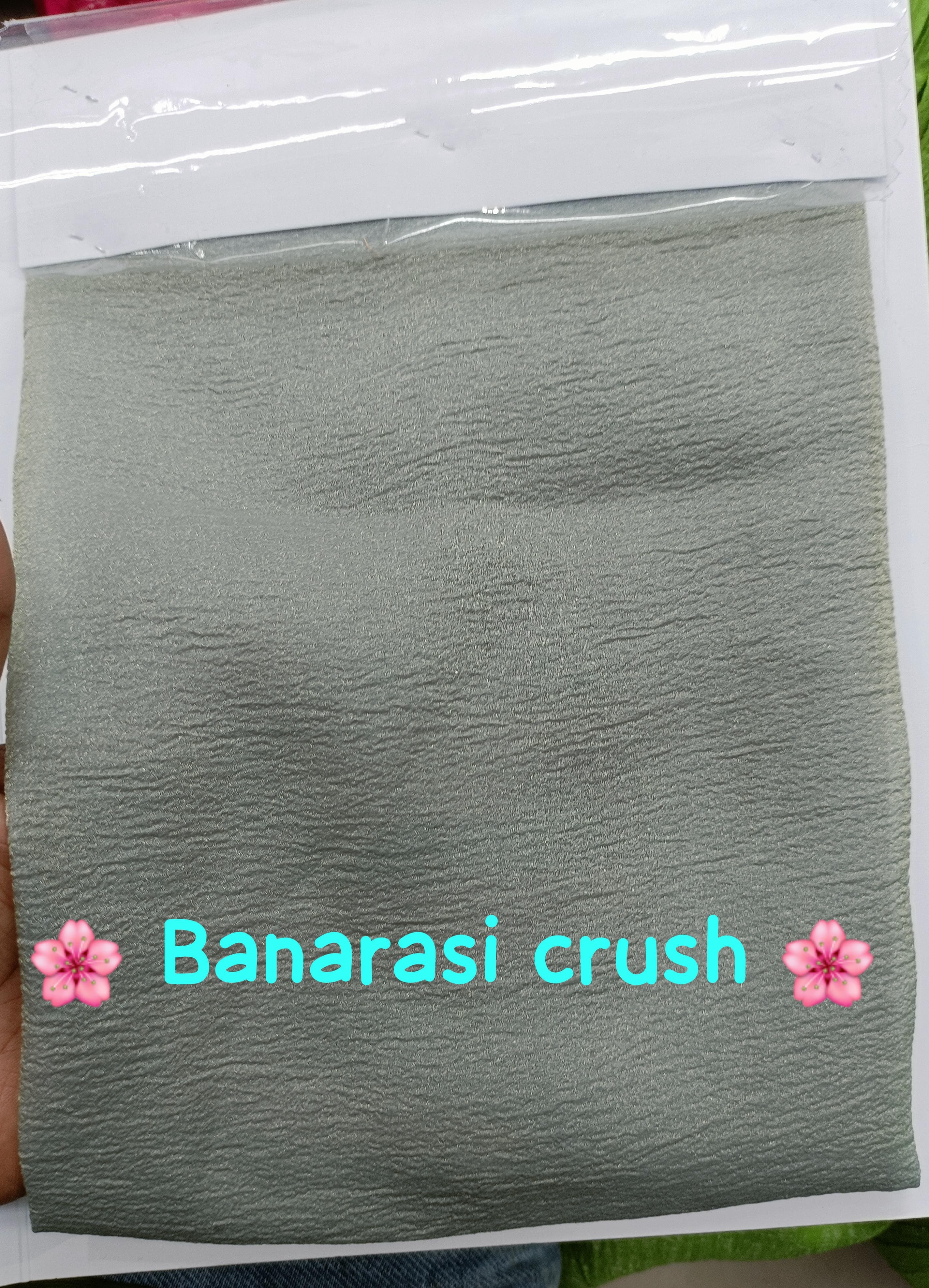 crushed banarasi fabric