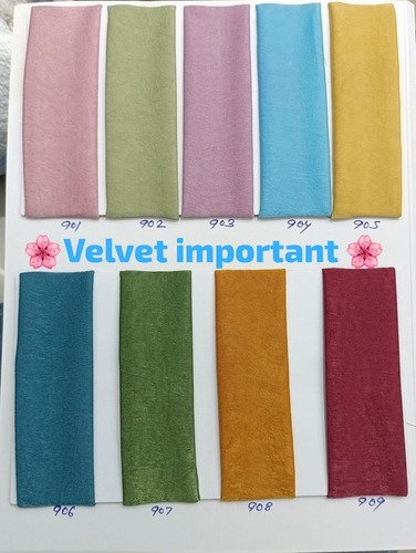 Imported Velvet Fabric - Attributes: Washable
