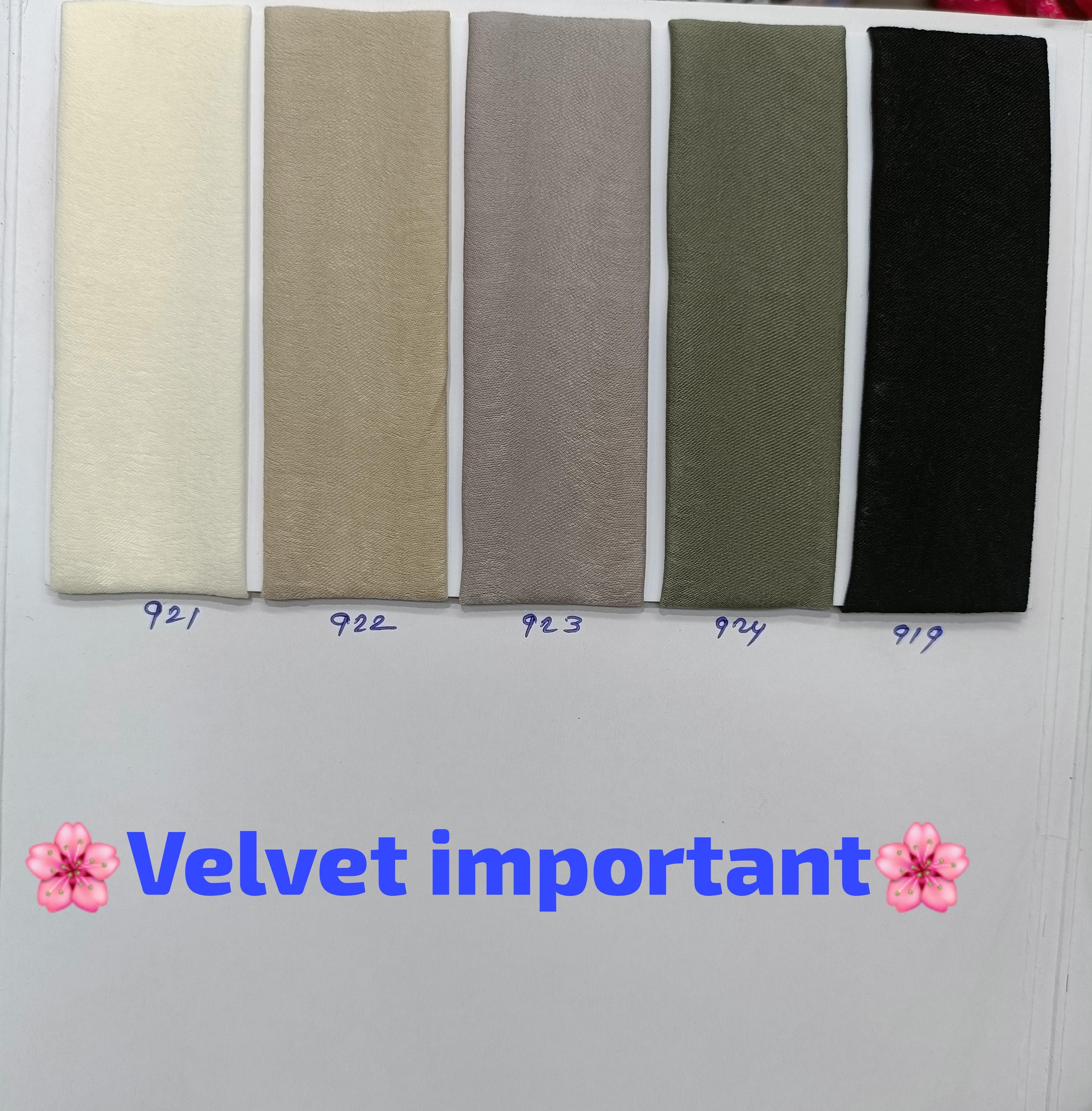 Imported Velvet Fabric - Attributes: Washable