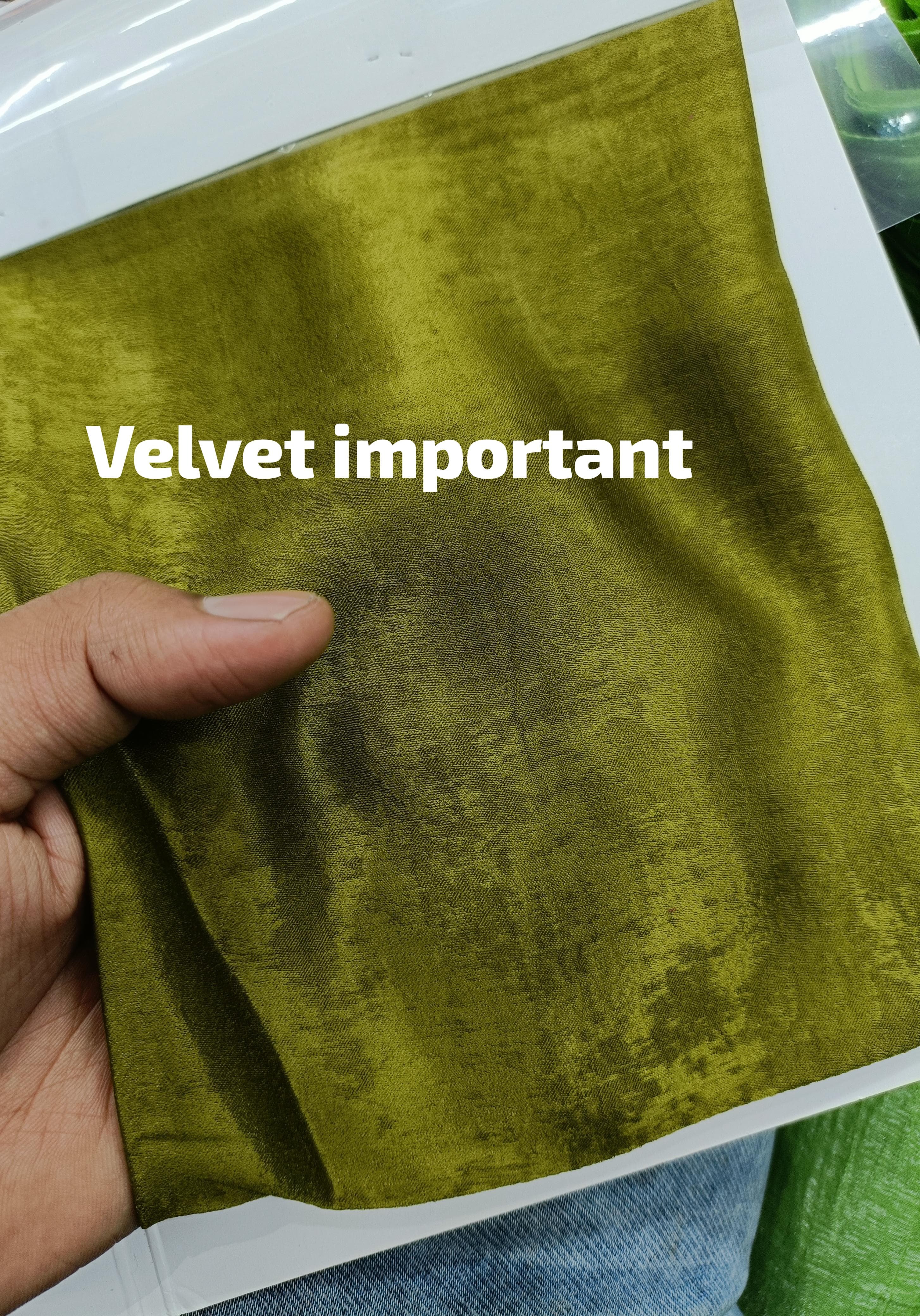 Imported Velvet Fabric - Attributes: Washable