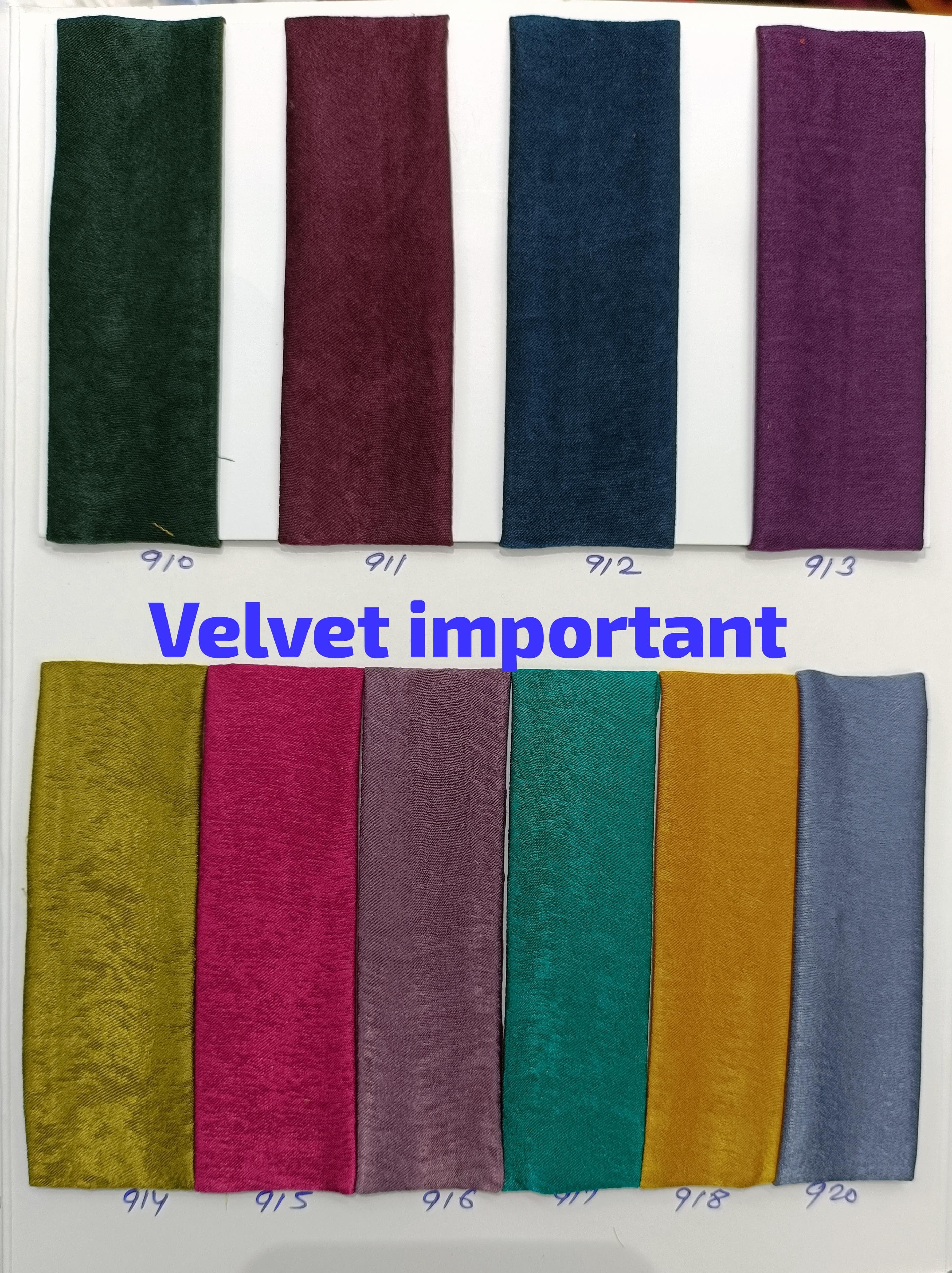 Imported Velvet Fabric - Attributes: Washable