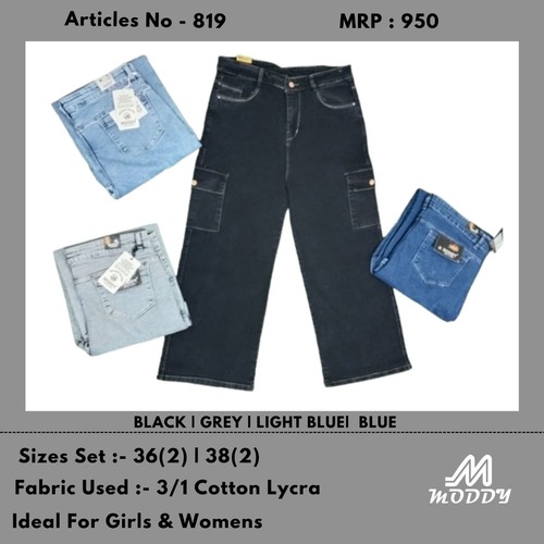 M Moddy 819 Six Pockets Black Grey Blue Light Blue