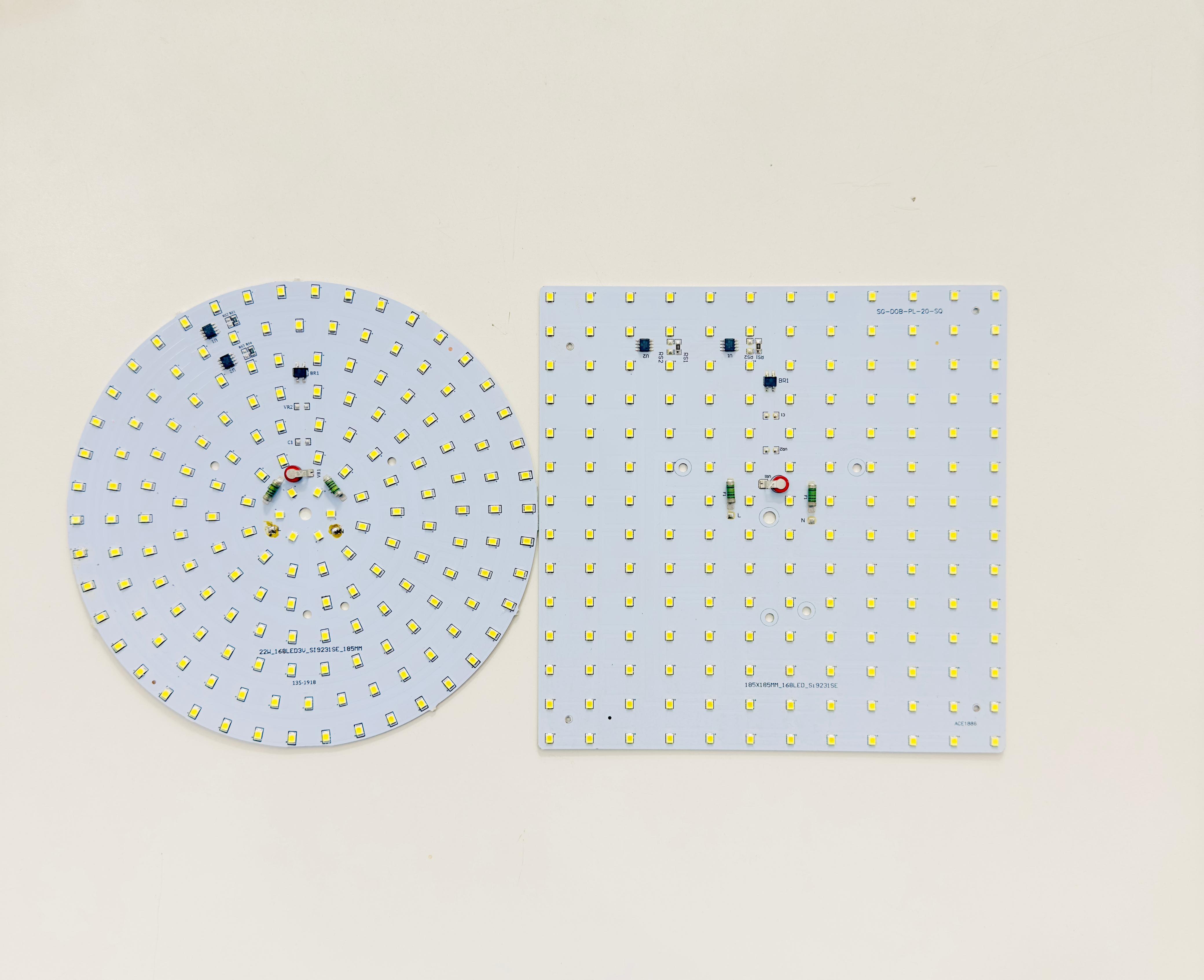 Pcb Panel - Aluminum, Round/square Shape, Cool White | Ip44, Luminous Flux 2000lm, Input Voltage 220-240v
