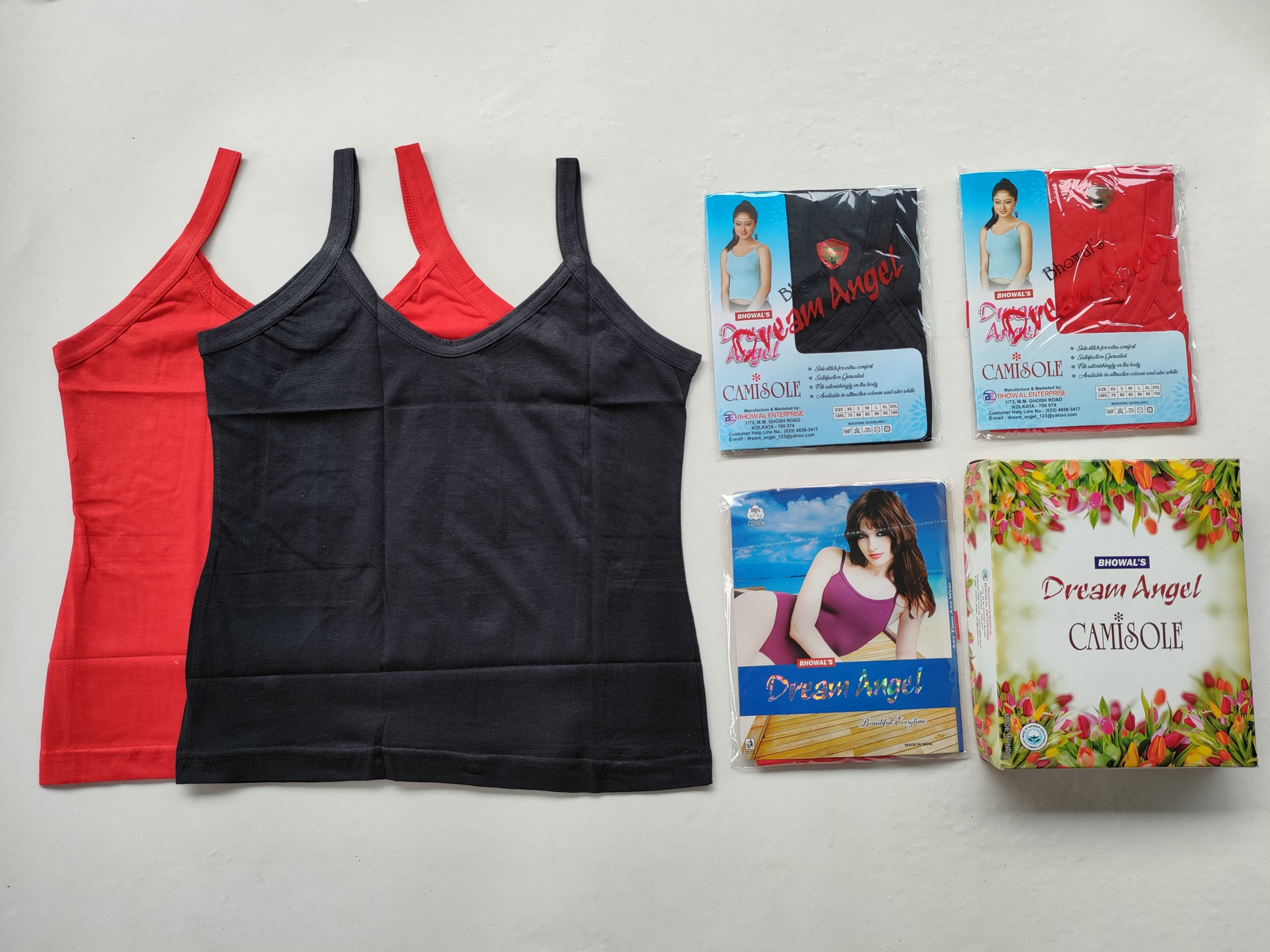 Camisole / Slips (Red & Black)