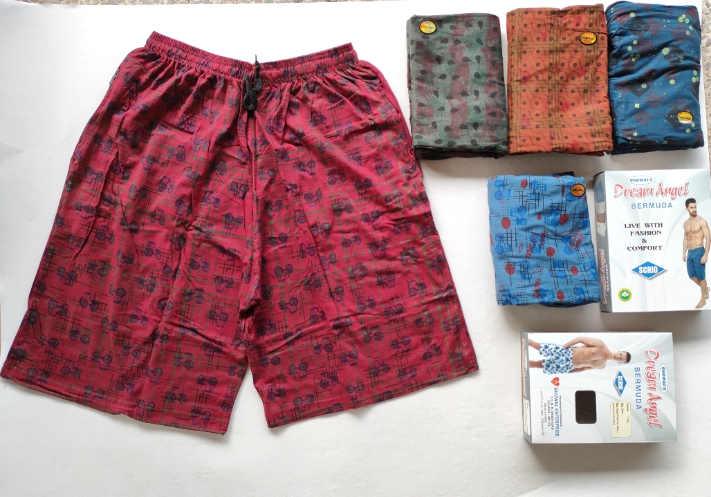 Rust Printed Bermuda - Gender: Male