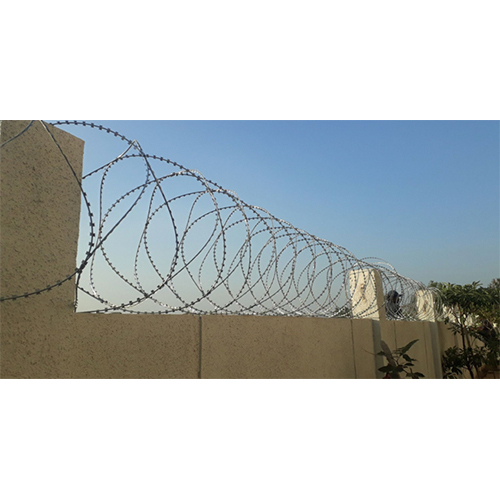 Concertina Coil Fencing - Steel, Different Sizes, Silver Color | High-Security Solution for Industrial Applications with Warranty