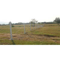 Cement Pole With Barbed Wire Fencing - Application: Agriculture Field