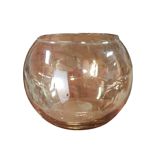 3 Inch Golden Rolly Polly Candle Holder - Finishing: Polishing