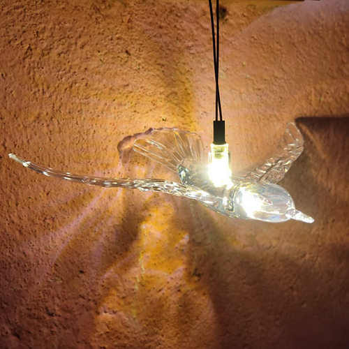 7 Inch Crystal Bird LED Light