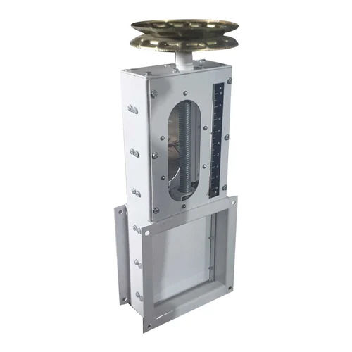 150 Mm Pneumatic Manual Slide Gate Valve - Material: Stainless Steel