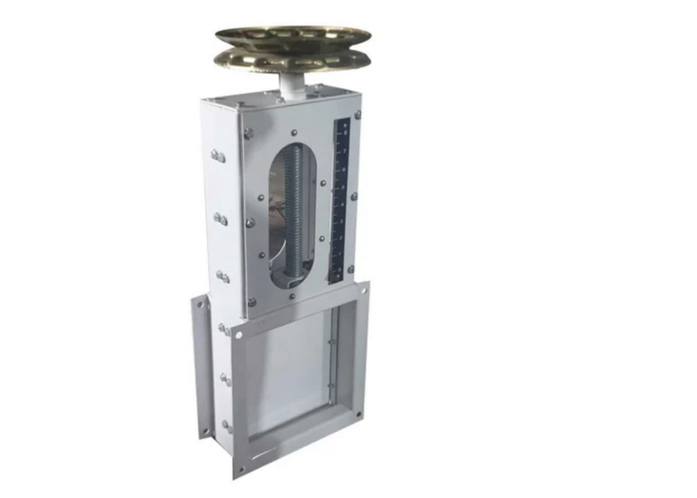 150 Mm Pneumatic Manual Slide Gate Valve - Color: Requirement Based