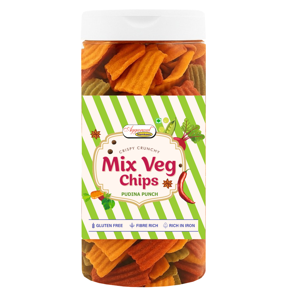 Mix Vegetable Mint Chips - Packaging: Bottle